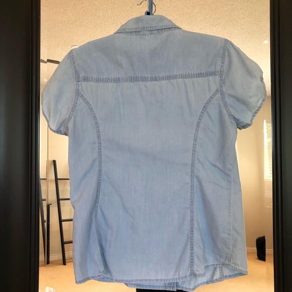 Guess Blue Jean Blouse - Picture 5 of 7